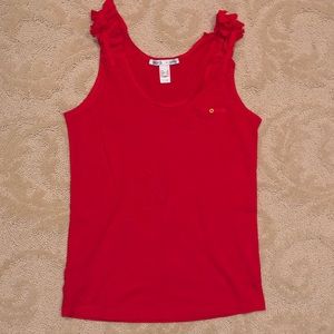 Red sleeveless top by Mango, size XS